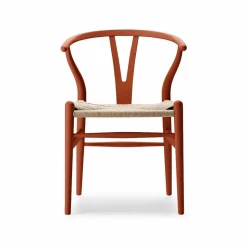CH24 Y-stol Soft Crawford Wegner Terracotta-naturflätad