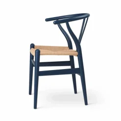 CH24 Y-stol Soft naturflätad sits Blue S8010-R90B