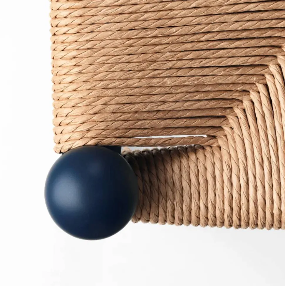CH24 Y-stol Soft naturflätad sits Blue S8010-R90B