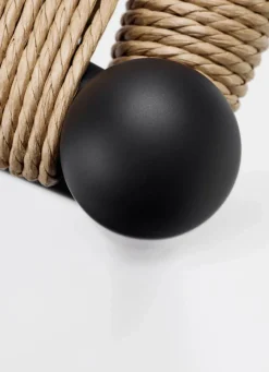 CH24 Y-stol Soft naturflätad sits Black S9000-N