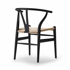 CH24 Y-stol Soft naturflätad sits Black S9000-N