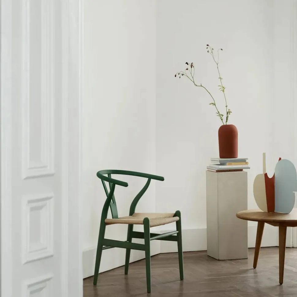 CH24 Y-stol Soft naturflätad sits Green S8010-G10Y