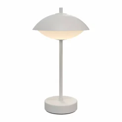 Clam portabel bordslampa 31 cm White