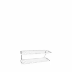 Classic 650 skohylla vit/krom 2 plan 50 cm