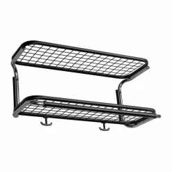 Classic 650 hatthylla svart/krom 2 plan 50 cm