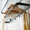 Classic 650 hatthylla svart/krom 2 plan 90 cm