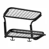Classic 650 hatthylla svart/svart 2 plan 40 cm