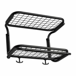 Classic 650 hatthylla svart/svart 2 plan 40 cm