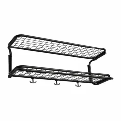 Classic 650 hatthylla svart/svart 2 plan 70 cm