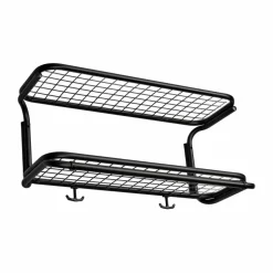 Classic 650 hatthylla svart/svart 2 plan 60 cm
