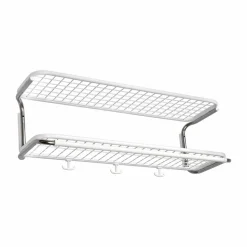Classic 650 hatthylla vit/krom 2 plan 70 cm