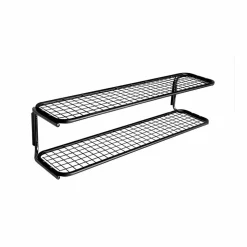Classic 650 skohylla svart/krom 2 plan 70 cm