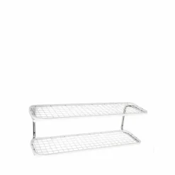 Classic 650 skohylla vit/krom 2 plan 100 cm