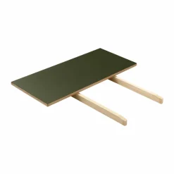 C35L iläggsskiva 82x37 cm Olive linoleum-oak nature waterbased laquer