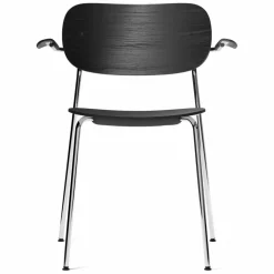 Co Chair matstol armstöd kromade ben Svart ek