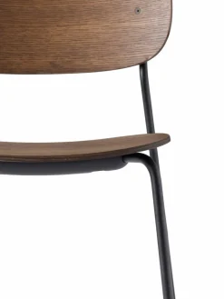 Co Chair matstol med armstöd Mörkbetsad ek