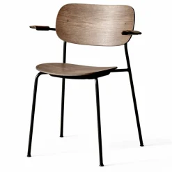 Co Chair matstol med armstöd Mörkbetsad ek