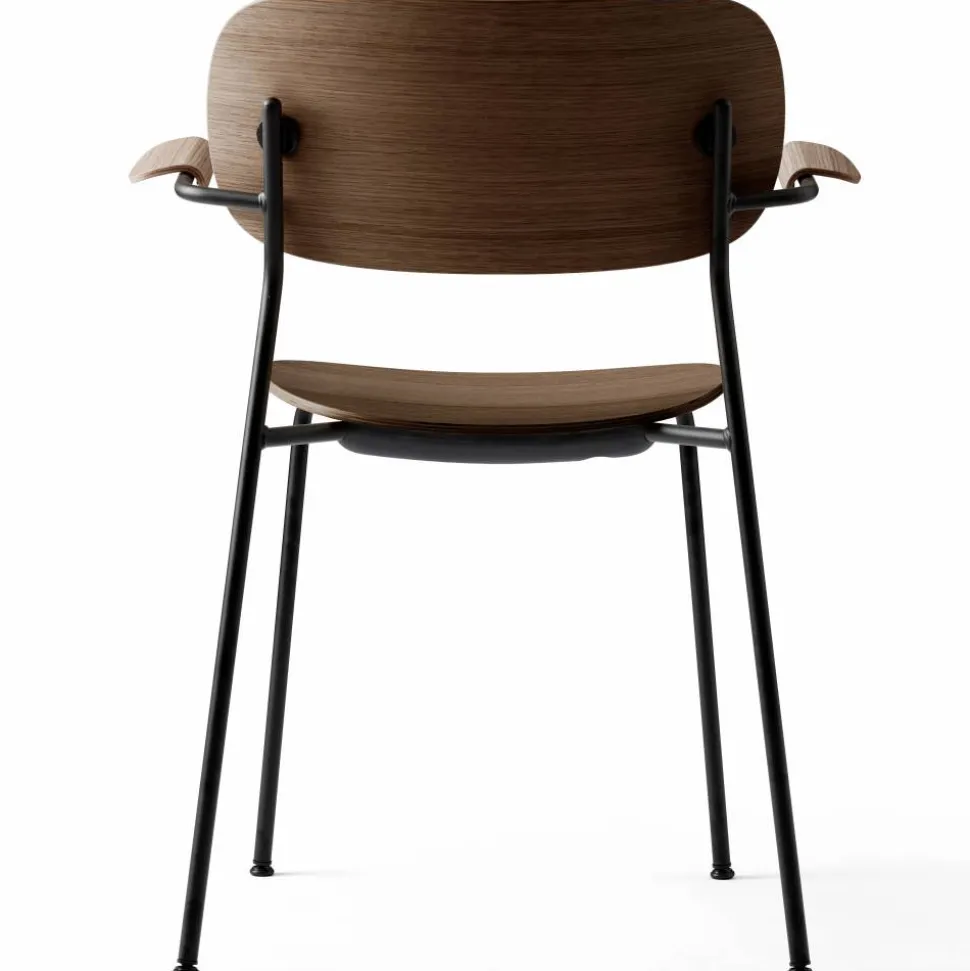 Co Chair matstol med armstöd Mörkbetsad ek