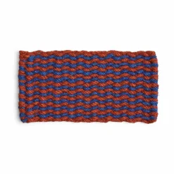 Coco Stripe Wave dörrmatta Brown-navy