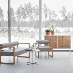 Collect 2016 lågt skåp Vitoljad ek-vit