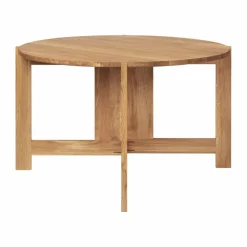 Collector matbord Ø120x74 cm Varm lackerad ek
