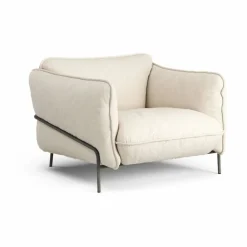 Continental fåtölj Sealife Light beige/white-orkangrå