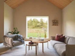 Continental soffa Sealife Ivory/sand-kromat stål