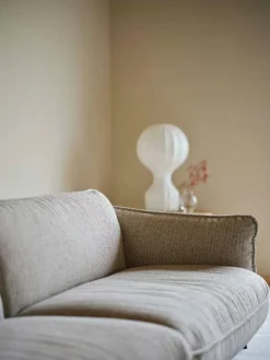 Continental soffa Sealife Ivory/sand-kromat stål