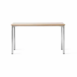 Co Table konferensbord 140x70cm Chrome-laminate creme