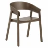 Cover armchair karmstol Stained dark brown