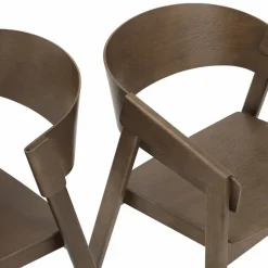 Cover armchair karmstol Stained dark brown