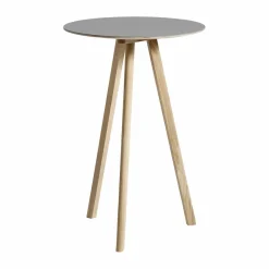 CPH20 2.0 barbord Ø70 cm Grey linoleum-lacquered oak