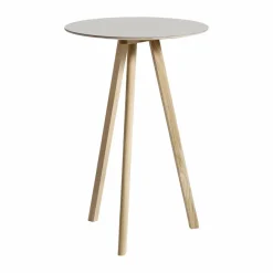 CPH20 2.0 barbord Ø70 cm Off white linoleum-lacq. oak
