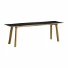 CPH215 Deux 2.0 bänk 140 cm Black laminate-lacquered oak