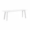 CPH215 Deux 2.0 bänk 140 cm Pearl white-lacquered beech