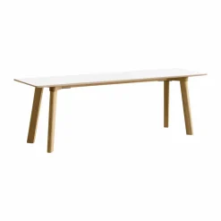 CPH215 Deux 2.0 bänk 140 cm Pearl white-lacquered oak