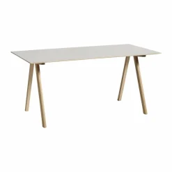 CPH10 2.0 skrivbord 80x160 cm Off white linoleum-lacq. oak