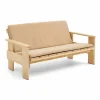 Crate Lounge soffa lackad furu Klar