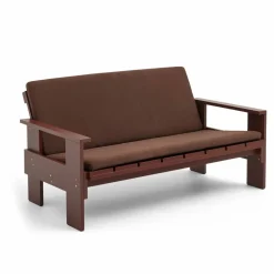 Crate Lounge soffa lackad furu iron red