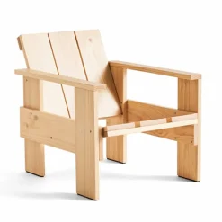 Crate loungestol lackad furu Natural
