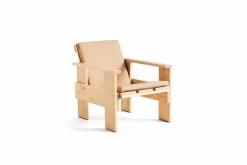 Crate loungestol lackad furu Natural