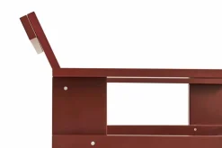Crate loungestol lackad furu Iron red