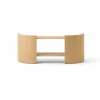 Crescent hylla Obehandlad ek 150x60 cm