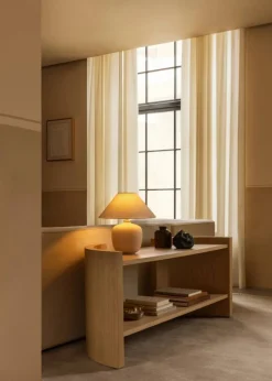 Crescent hylla Obehandlad ek 150x60 cm
