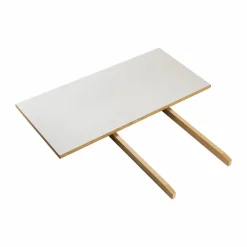 C35S iläggsskiva 95x45 cm Light grey linoleum-oak nature waterbased laquer