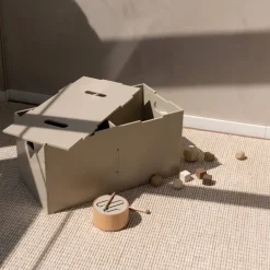 Cube Long förvaringslåda Beige