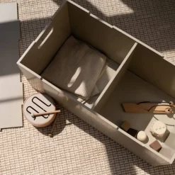 Cube Long förvaringslåda Beige