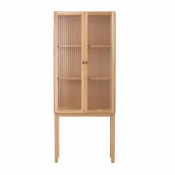 Curiosity skåp med glasdörr 168 cm Oak