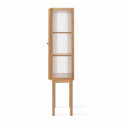 Curiosity skåp med glasdörr 168 cm Oak