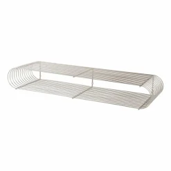 Curva hylla 80 4 cm Silver